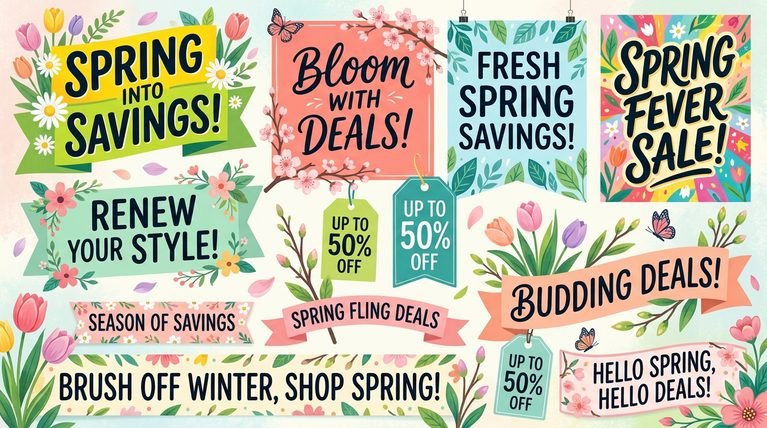 spring sale slogans