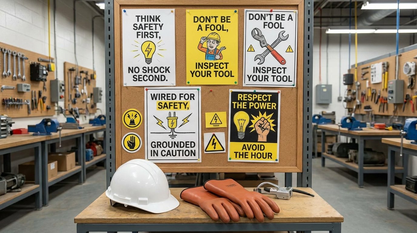 electrical safety slogans
