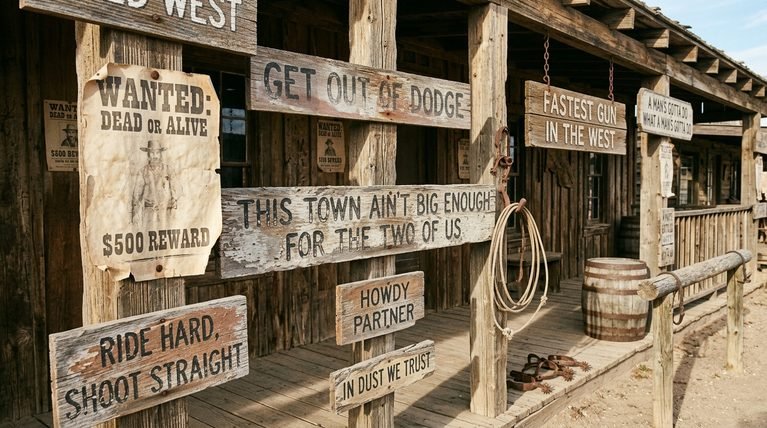 wild west slogans